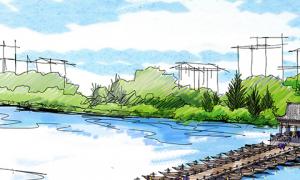 義烏市佛堂古鎮萬善浮橋古浮橋