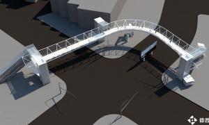 環(huán)球影城人行天橋備受矚目