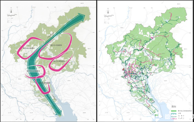 廣州市綠道網(wǎng)升級(jí)規(guī)劃空間結(jié)構(gòu)圖