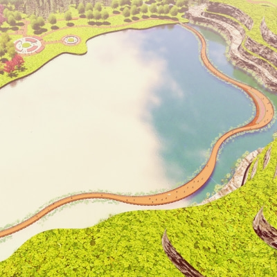 魅力南沙|鳳翔湖景觀浮橋，即將揭開(kāi)神秘面紗！